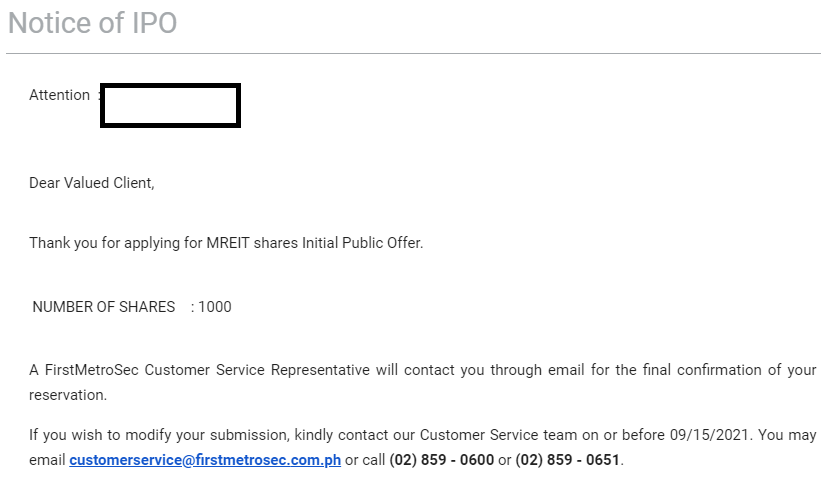 MREIT(MREIT,Inc.)のIPOを申込んでみた
