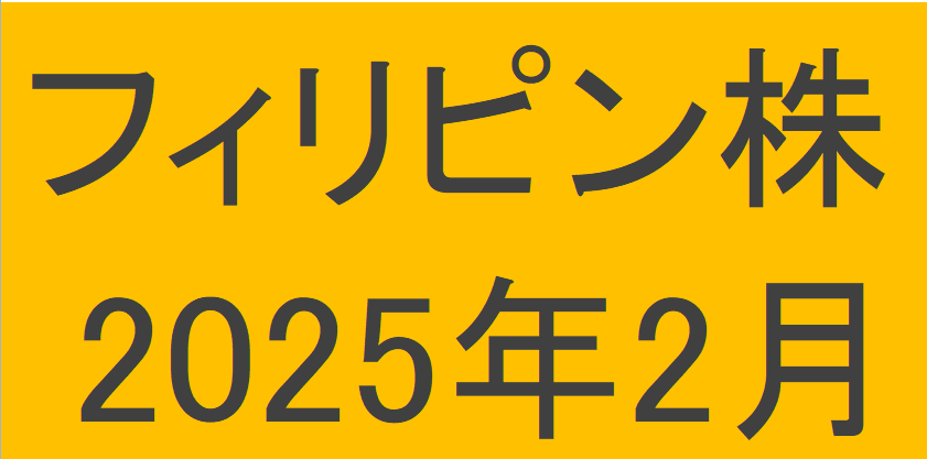 フィリピン株2025年2月末の保有内容